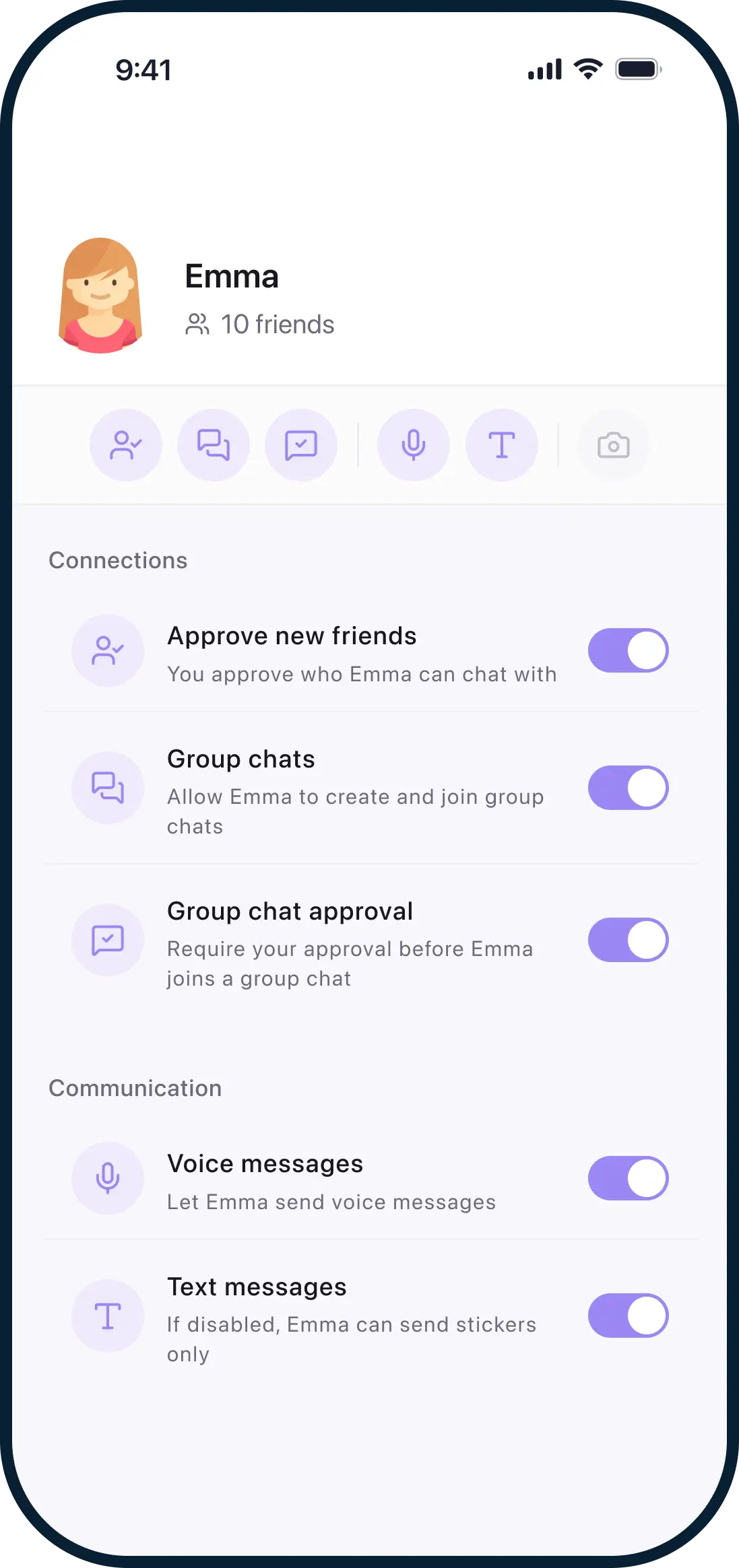 Privacy-first messaging for kids and families